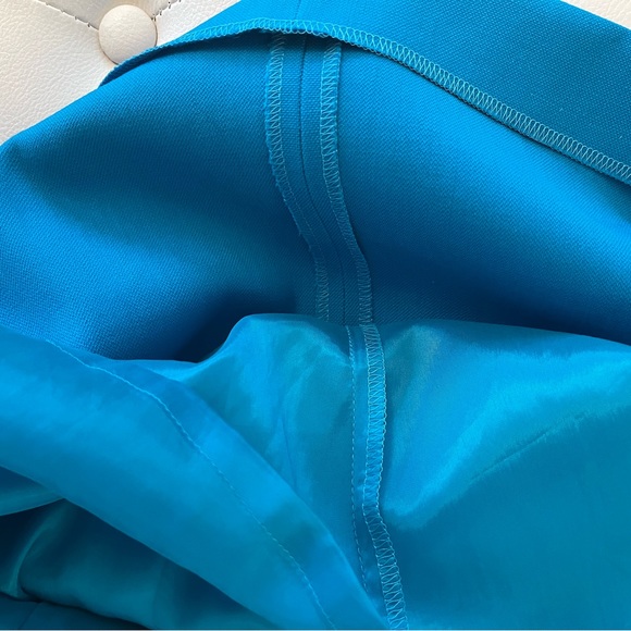 Light wool fabric dress with draping in perfect condition - Picture 7 of 7